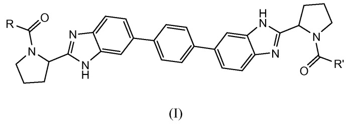 Производные бис-бензимидазола в качестве ингибиторов вируса гепатита с (патент 2540897)