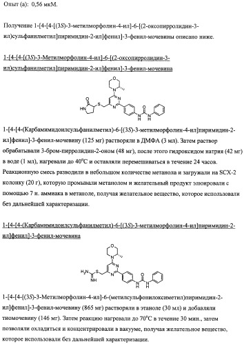 Производные морфолинопиримидина, полезные для лечения пролиферативных нарушений (патент 2440349)