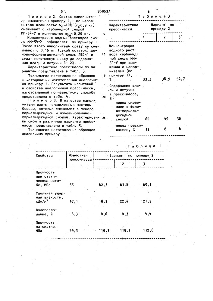 Способ изготовления древесной пресс-массы (его варианты) (патент 969537)