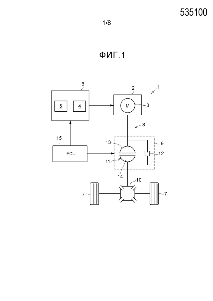 Устройство управления для транспортного средства с электрическим приводом (патент 2655575)