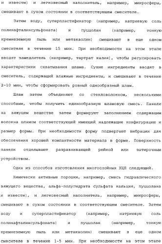 Невозгораемые усиленные, легковесные панели на вяжущем веществе и металлокаркасная система для покрытия пола (патент 2358077)