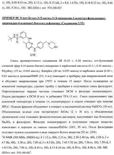 Би-арил-мета-пиримидиновые ингибиторы киназы (патент 2448959)