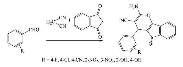 Способ получения этил 2-амино-2',5-диоксо-5'-фенил-3-циано-1',2'-дигидро-5h-спиро{индено[1,2-b]пиран-4,3'-пиррол}-4'-карбоксилатов (патент 2569898)
