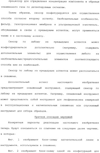 Способ и сенсор для мониторинга газа в окружающей среде скважины (патент 2315865)