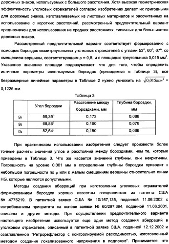Массив уголковых отражателей, сформированный трехуровневыми бороздками (патент 2352967)