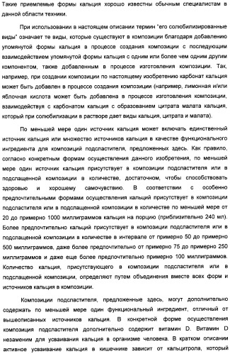 Композиция интенсивного подсластителя с кальцием и подслащенные ею композиции (патент 2437573)