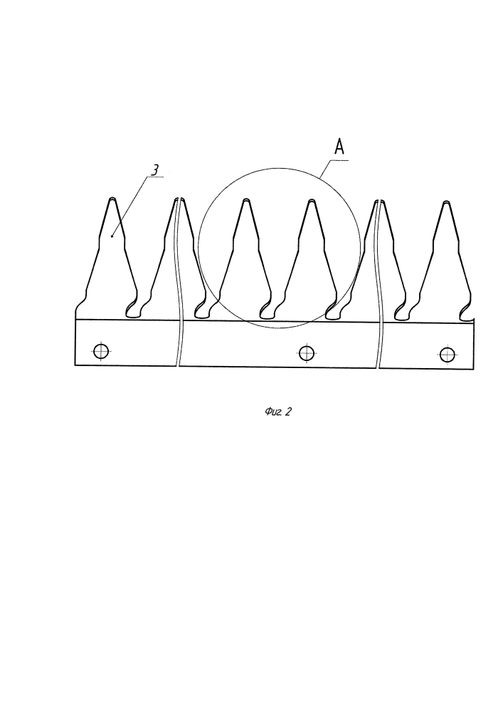 Съёмная гребёнка очёсывающего оборудования (патент 2646054)