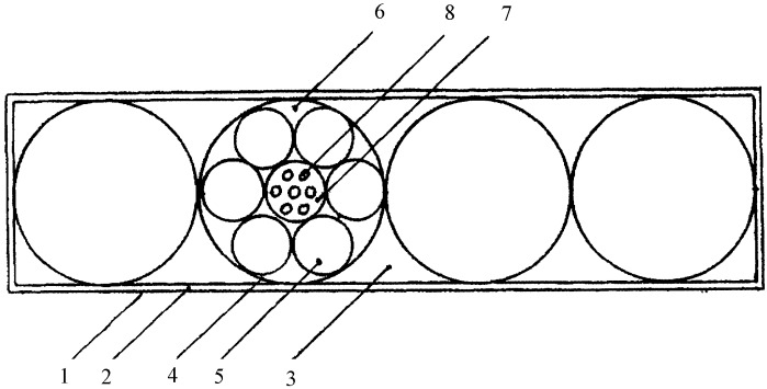 Сверхпроводящий многожильный ленточный провод для переменных и постоянных токов (патент 2334293)