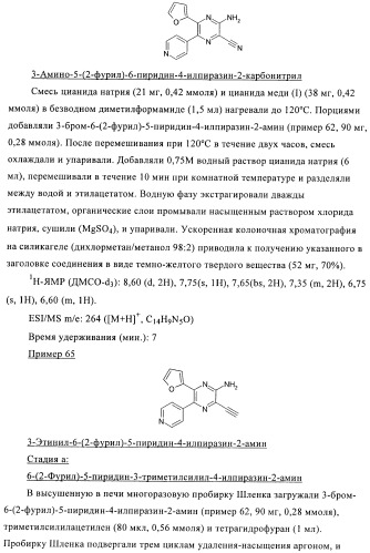 Производные пиразина, полезные в качестве антагонистов аденозинового рецептора (патент 2417994)