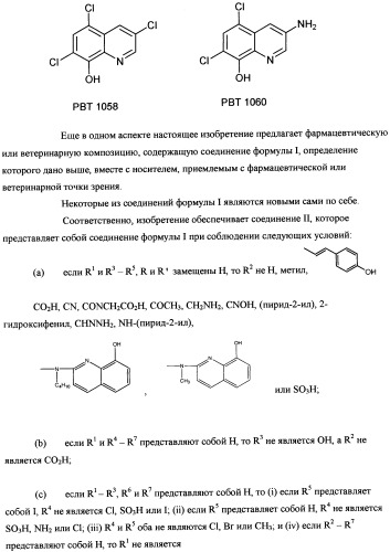 Производные 8-гидроксихинолина (патент 2348618)