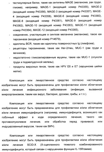 Соединение, предназначенное для стимуляции пути передачи сигнала через il-15rбета/гамма, с целью индуцировать и/или стимулировать активацию и/или пролиферацию il-15rбета/гамма-положительных клеток, таких как nk-и/или t-клетки, нуклеиновая кислота, кодирующая соединение, вектор экспрессии, клетка-хозяин, адъювант для иммунотерапевтической композиции, фармацевтическая композиция и лекарственное средство для лечения состояния или заболевания, при котором желательно повышение активности il-15, способ in vitro индукции и/или стимуляции пролиферации и/или активации il-15rбета/гамма-положительных клеток и способ получения in vitro активированных nk-и/или t-клеток (патент 2454463)