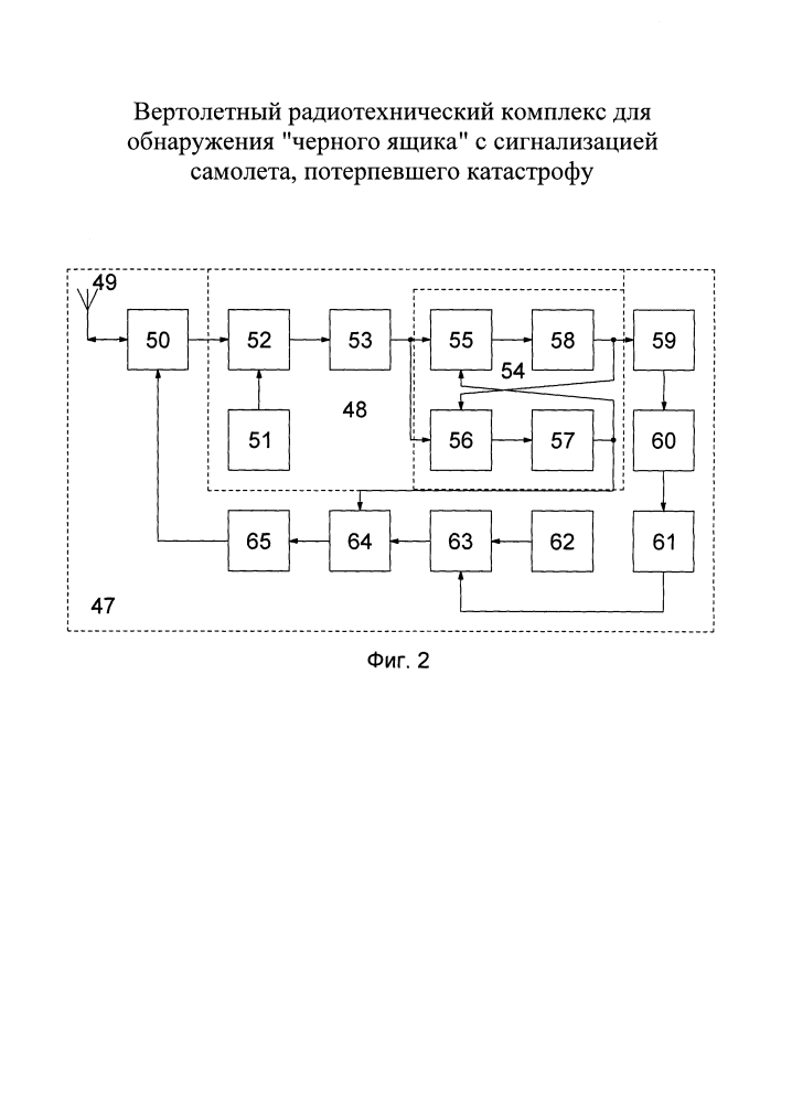 Вертолетный радиотехнический комплекс для обнаружения "черного ящика" с сигнализацией самолета, потерпевшего катастрофу (патент 2627683)
