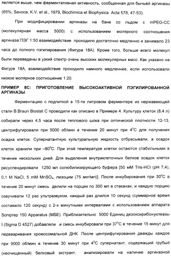 Фармацевтический препарат и способ лечения злокачественных опухолей у человека с помощью аргининовой депривации (патент 2335539)