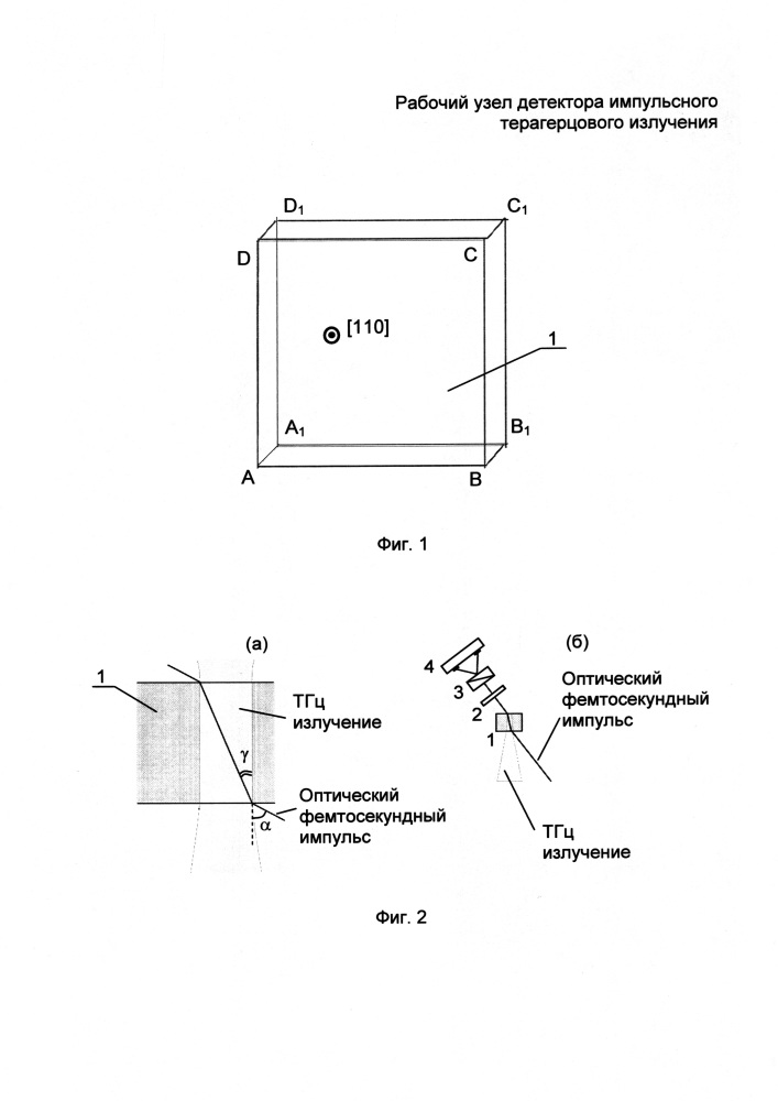 Рабочий узел детектора импульсного терагерцового излучения (патент 2637182)