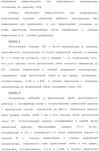 Способ каталитического окисления в паровой фазе и способ получения (мет)акролеина или (мет)акриловой кислоты этим способом (патент 2309936)