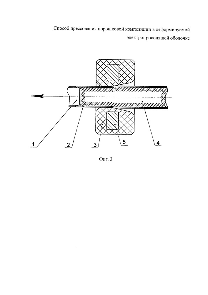 Способ прессования порошковой композиции в деформируемой электропроводящей оболочке (варианты) (патент 2651094)