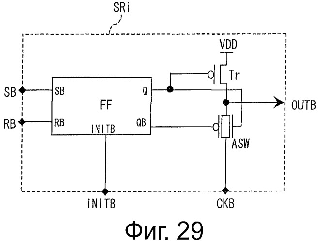 Триггер, регистр сдвига, схема возбуждения устройства отображения, устройство отображения и панель устройства отображения (патент 2507680)