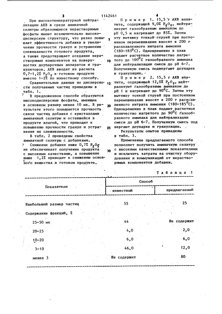 Способ получения неслеживающейся аммиачной селитры (патент 1142461)