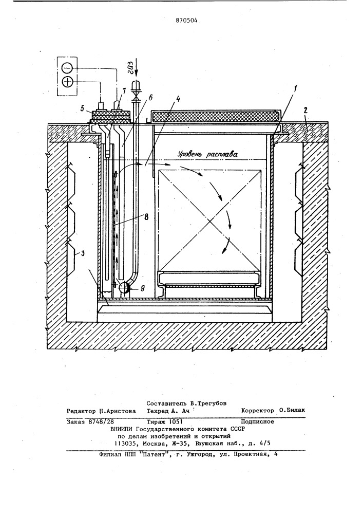 Ванна для гидридного травления металлов и сплавов (патент 870504)