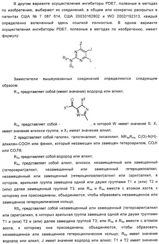 Использование ингибиторов pde7 для лечения нарушений движения (патент 2449790)