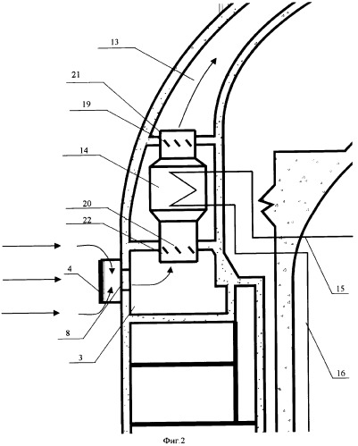 Устройство для воздушного охлаждения системы пассивного отвода тепла от ядерного реактора (патент 2321085)