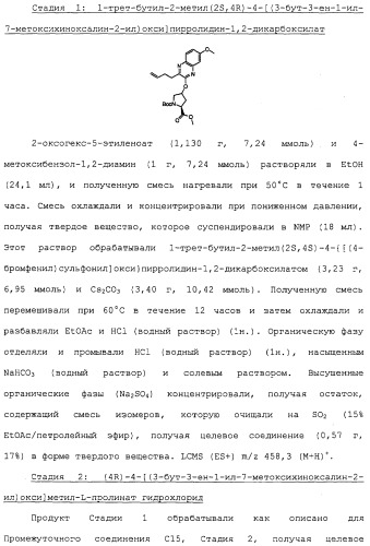 Ингибиторы hcv ns3 протеазы (патент 2468029)