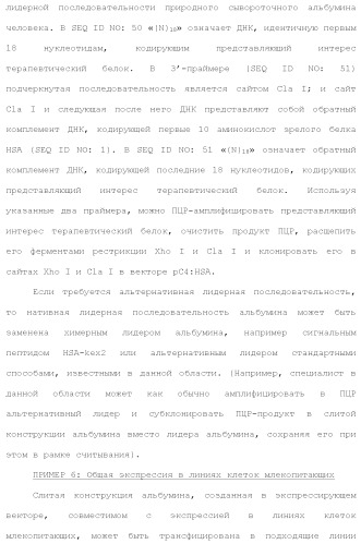 Слитые белки альбумина (патент 2369404)