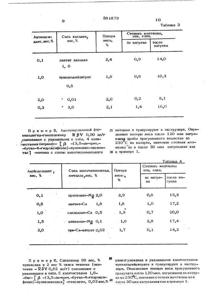 Термостабильная формовочная композиция (патент 581879)