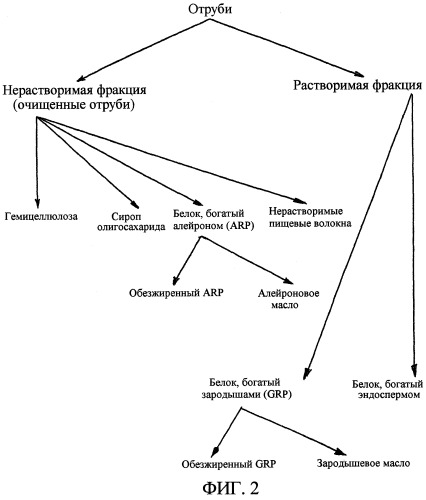 Способ влажного фракционирования отрубей злаков (патент 2295868)