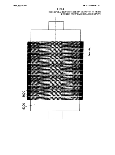 Формирование уплотненных областей на ленте и лента, содержащая такие области (патент 2590401)