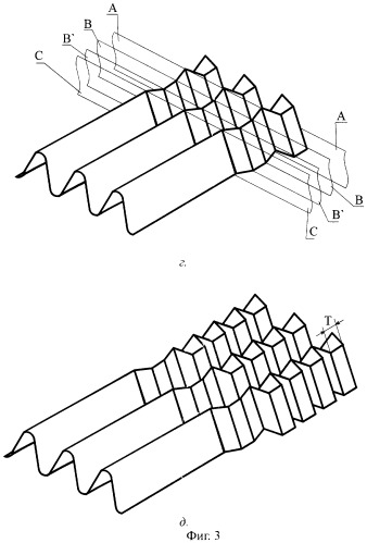 Способ изготовления деталей с зигзагообразной гофрированной структурой (патент 2303501)