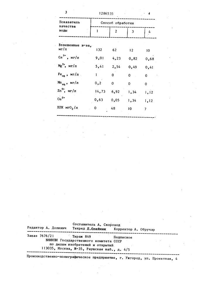 Способ очистки сточных вод,содержащих ионы металлов (патент 1286535)