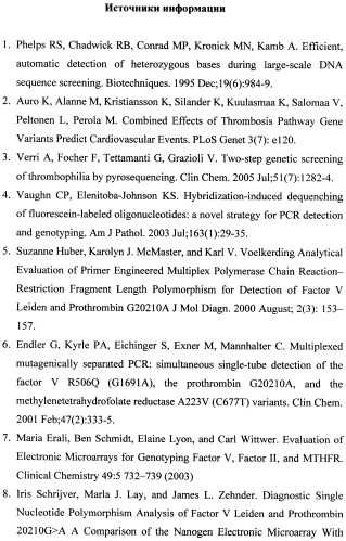 Способ диагностики наследственной предрасположенности к тромбофилии (патент 2352641)