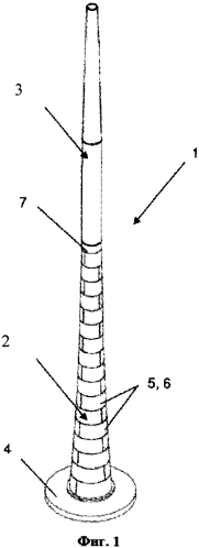 Башня с переходной частью и способ изготовления башни с переходной частью (патент 2564328)