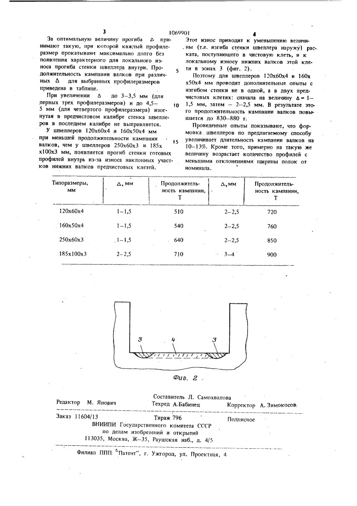 Способ формовки профилей швеллерного типа (патент 1069901)