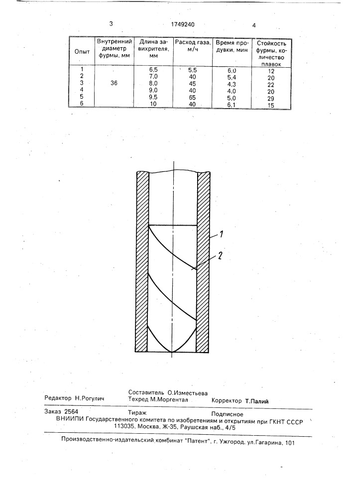 Фурма (патент 1749240)