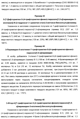 Производные ацетиленил-пиразоло-пиримидина в качестве антагонистов mglur2 (патент 2412943)