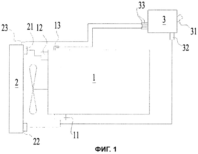 Вспомогательный водяной бак системы охлаждения двигателя (патент 2516069)