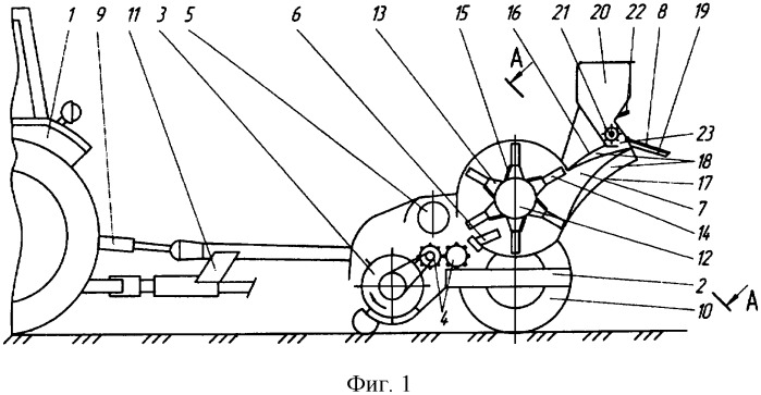 Подборщик-измельчитель соломы (патент 2325796)
