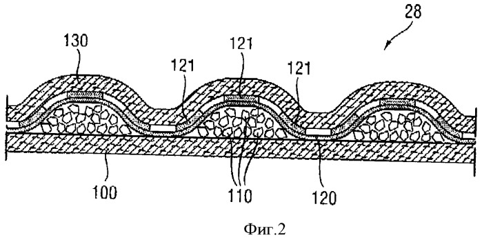 Абсорбирующий слой с систематизированной структурой адгезивного материала (патент 2523978)