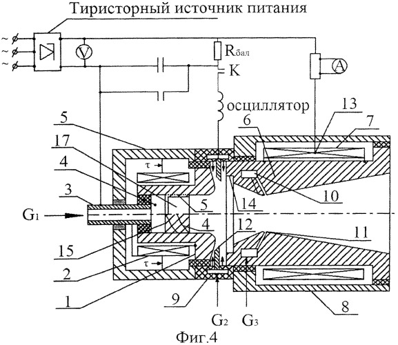 Высокоресурсный электродуговой генератор низкотемпературной плазмы с защитным наноструктурированным углеродным покрытием электродов (патент 2541349)