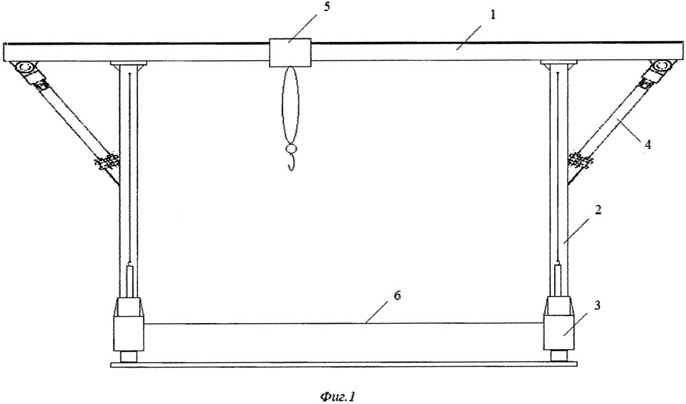 Козловой кран разборно-мобильный (патент 2652538)