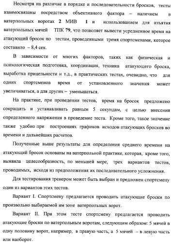 Макет-имитатор вратаря в водном поло, тренировочная плавучая кассета для ватерпольных мячей, способ экспериментальной оценки координационной выносливости спортсменов в технике атакующих бросков в водном поло, способ тренировки игроков в водном поло с использованием специализированных тренажерных устройств, система контроля атакующих бросков в водном поло (патент 2333026)