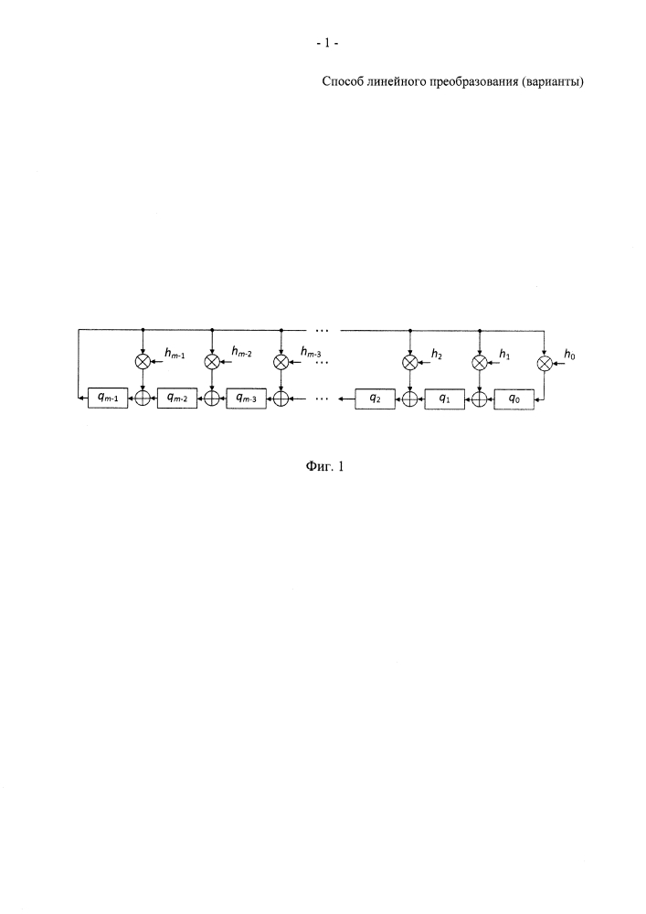 Способ линейного преобразования (варианты) (патент 2598781)