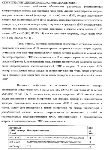 Система экспрессии компонентов ортогональной трансляции в эубактериальной клетке-хозяине (патент 2467069)
