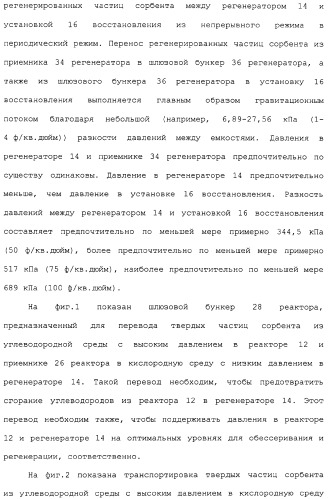 Система для обессеривания с механизмом переноса сорбента (патент 2312885)