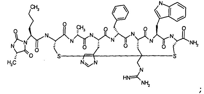 Лиганды меланокортиновых рецепторов, модифицированные гидантоином (патент 2450017)