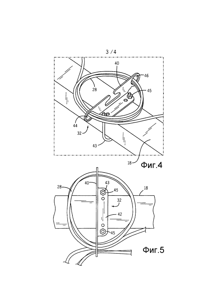 Устройство для удержания шлангов для подачи текучей среды на раме сельскохозяйственного орудия (патент 2602180)