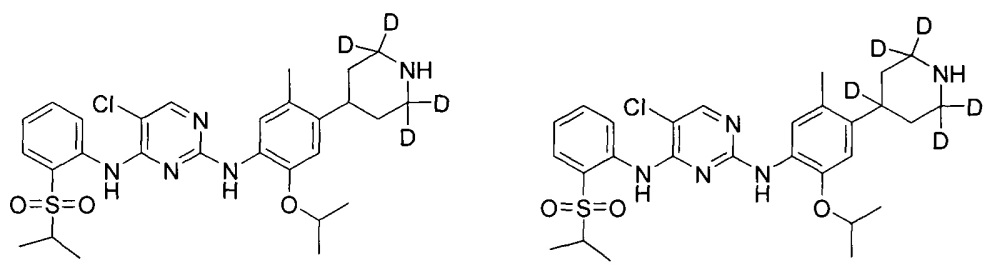 Дейтерированные диаминопиримидиновые соединения и фармацевтические композиции, содержащие такие соединения (патент 2632907)