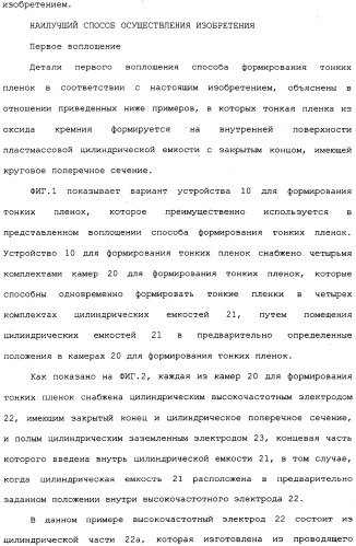 Способ формирования тонких пленок, устройство для формирования тонких пленок и способ мониторинга процесса формирования тонких пленок (патент 2324765)